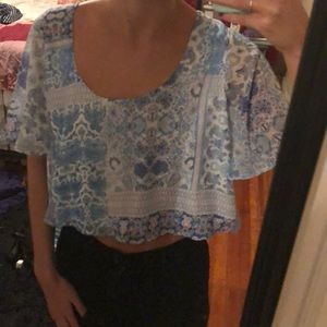 Show Me Your Mumu paisley crop top. Brand new!